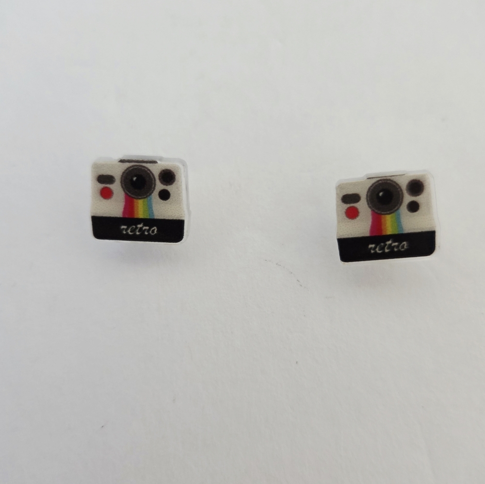 Polaroid Camera Earrings